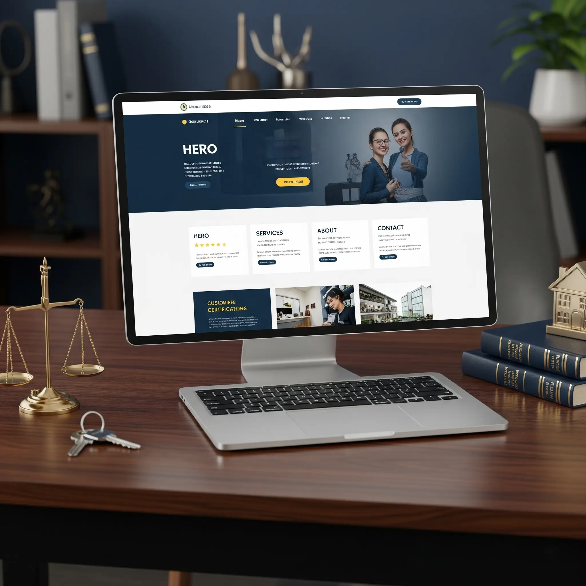 Landing pages profissionais para advogados e imobiliárias